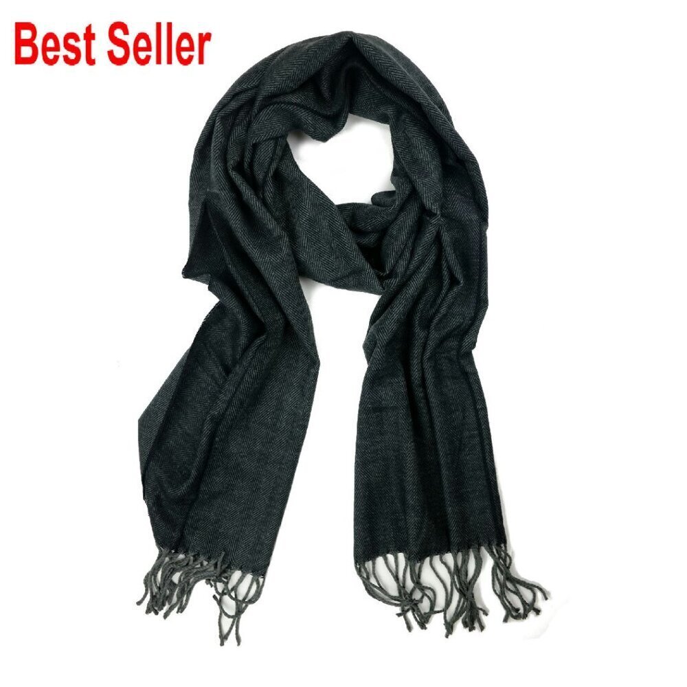 Super Soft Cashmere Feel Plaid Scarf Unisex Winter Shawl Stole Elegant